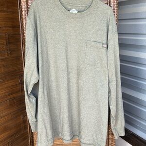 Dickies Men's Green Long Sleeve Shirt XL